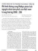 Mô hình đường cong phillips phân tích nguyên nhân lạm phát của việt nam trong thời kỳ 2000 2011 