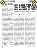 Huy động vốn qua phát hành trái phiếu tập trung cho doanh nghiệp vừa và nhỏ ở trung quốc   thực trạng và một số vấn đề liên quan 