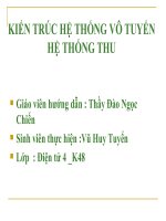 kiến trúc hệ thôgs vô tuyến hệ thống thu