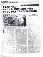 Kinh tế thế giới tháng 5 2012 toàn cầu chung một mục tiêu thúc đẩy tăng trưởng 