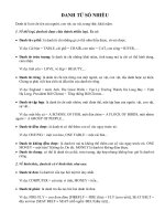 Danh từ số nhiều