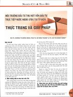 Môi trường đầu tư thu hút vốn đầu tư trục tiếp nước ngoài (FDI) tại tp HCM thực trạng và giải pháp 