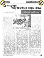 Lý thuyết thị trường hiệu quả   những hàm ý cho sự phát triển của thị trường vốn việt nam 