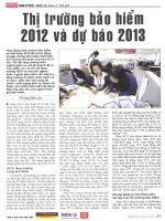 Thị trường bảo hiểm 2012 và dự báo 2013 