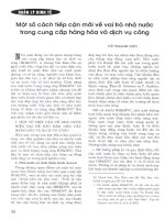 Một số cách tiếp cận mới vế vai trò nhà nước trong cung cấp hàng hóa và dịch vụ công 