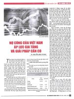 Nợ công của việt nam áp lực gia tăng và giải pháp cần có 