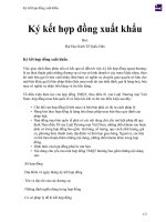 Ký kết hợp đồng xuất khẩu 