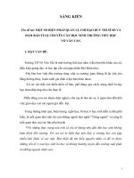 SKKN một số BIỆN PHÁP QUẢN lí, CHỈ đạo DUY TRÌ sĩ số và đảm bảo tỉ lệ CHUYÊN cần học SINH TRƯỜNG TIỂU học võ văn tần