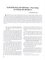 Xuất khẩu thủy sản việt nam   thực trạng và những vấn đề đặt ra 