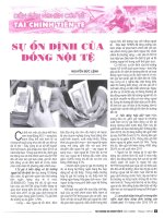 Sự ổn định của đồng nội tệ 