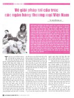 Về giải pháp tái cấu trúc các ngân hàng thương mại việt nam 