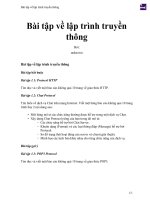 Bài tập về lập trình truyền thông 