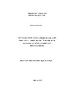 Một số giải pháp nàng cao hiệu quả quản lý công tác giáo dục đạo đức cho học sinh trung học cơ sở huyện triệu sơn, tỉnh thanh hóa 