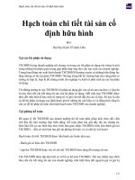 Hạch toán chi tiết tài sản cố định hữu hình 