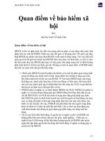 Quan điểm về bảo hiểm xã hội 