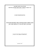 Đảng bộ tỉnh phú thọ lãnh đạo phát triển giáo dục phổ thông từ  nam 1997 den nam 2010 