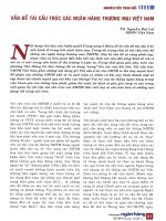 Vấn đề tái cấu trúc các ngân hàng thương mại việt nam 