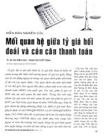 Mối quan hệ giữa tỷ giá hối đoái và cán cân thanh toán 