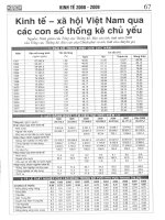 Tổng cục thống kê  kinh tế   xã hội việt nam qua các con số thống kê chủ yếu 