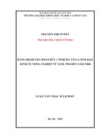 đảng bộ huyện hoài đức lãnh đạo kinh tế nông nghiệp tu nam 1996 den nam 2008 