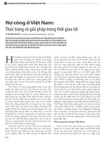 Nợ công ở việt nam thực trạng và giải pháp trong thời gian tới 