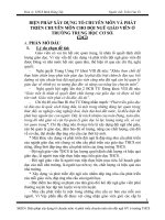 skkn biện pháp xây dựng tổ chuyên môn và phát triển chuyên môn cho đội ngũ giáo viên ở trường trung học cơ sở 