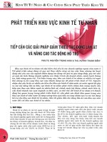 Phát triển khu vực kinh tế tư nhân tiếp cận các giải pháp giảm thiểu tác động lấn át và nâng cao tác động hỗ trợ 