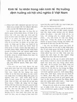 Kinh tế tư nhân trong nền kinh tế thị trường định hướng xã hội chủ nghĩa ở việt nam 