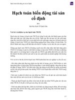 Hạch toán biến động tài sản cố định 