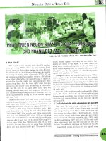 Phát triển nguồn nhân lực chất lượng cao cho ngành dệt may việt nam 