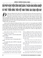 Giải pháp hoàn thiện công nghệ quản lý ngân hàng nông nghiệp và phát triển nông thôn việt nam trong giai đoạn hiện nay 