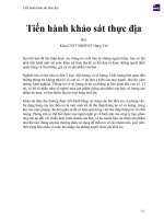 Tiến hành khảo sát thực địa 