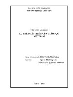 XU THẾ PHÁT TRIỂN CỦA GIÁO DỤC VIỆT NAM