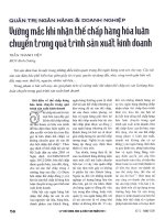 Vướng mắc khi nhận thế chấp hàng hóa luân chuyển trong quá trình sản xuất kinh doanh 