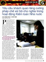 Yêu cầu khách quan tăng cường pháp chế xã hội chủ nghĩa trong hoạt động kiểm toán nhà nước 