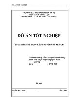 Thiết kế mooc kéo chuyên chở xe con