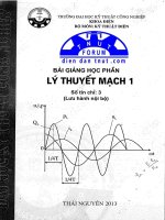 bài giảng lý thuyết mạch 1