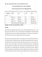 BÀI TẬP MÔN QUẢN LÝ NHÀ TRƯỜNG