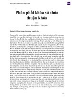 Phân phối khóa và thỏa thuận khóa 