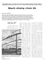 Chuyển dịch cơ cấu kinh tế vùng đồng bằng sông hồng mạnh nhưng chưa đủ 