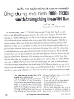 Ứng dụng mô hình fama   french vào thị trường chứng khoán việt nam 