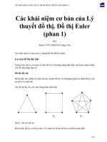 Các khái niệm cơ bản của lý thuyết đồ thị  đồ thị euler (phan 1) 