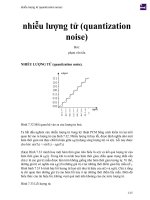 nhiễu lượng tử (quantization noise) 