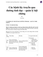 Các bệnh lây truyền qua đường tình dục – quản lý hội chứng