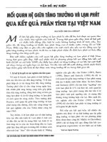 Mối quan hệ giữa tăng trưởng và lạm phát qua kết quả phân tích tại việt nam 
