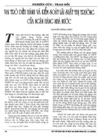 Vai trò điều hành và kiểm soát lãi suất thị trường của ngân hàng nhà nước 