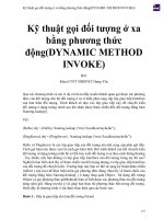 Kỹ thuật gọi đối tượng ở xa bằng phương thức động(DYNAMIC METHOD INVOKE) 