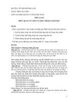 QUẢN LÝ CHẤT LƯỢNG TRONG GIÁO DỤC