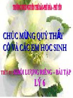 Bài giảng vật lý 6 tham khảo bài khối lượng riêng, trọng lượng riêng (18) 