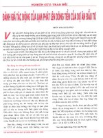 Đánh giá tác động của lạm phát lên dòng tiền của dự án đầu tư 